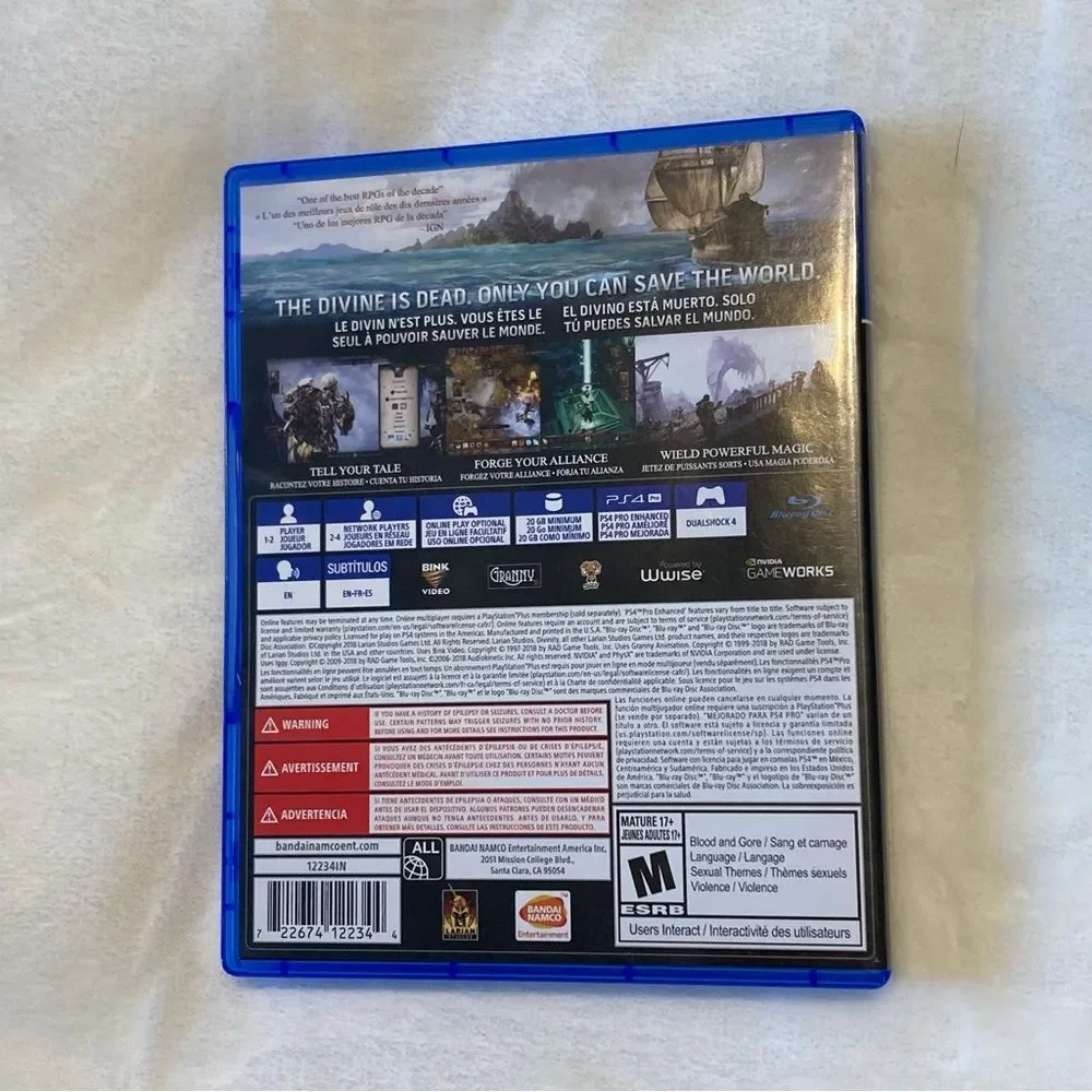 Divinity: Original Sin II 2 - Sony PlayStation 4 PS4 Definitive Edition Complete